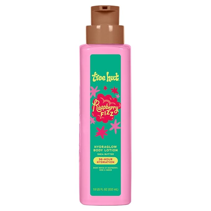 Tree Hut Hydraglow Body Lotion Raspberry Fizz, Mothers Day Gifts, Hydrating & by TreeHut