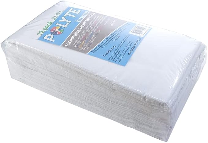 POLYTE Professional Quick Dry Lint Free Microfiber Hair Drying Salon Towel - Image 5