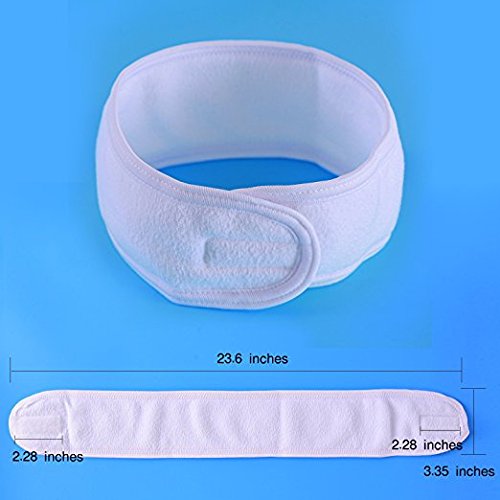 8 Pack Spa Facial Headband Whaline Head Wrap Terry Cloth Headband Stretch Towel - Image 2