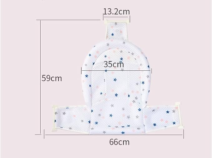 Breathable Mesh Newborn Baby Bath Mat Floating Foam Baby Tub Pillow Adjustable - Image 7