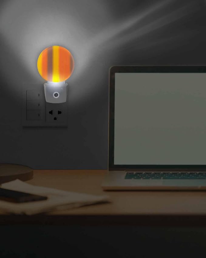 Night Lights Auto Sensor Burnt Orange Yellow Night Light Gradient Color Stripe - Image 7