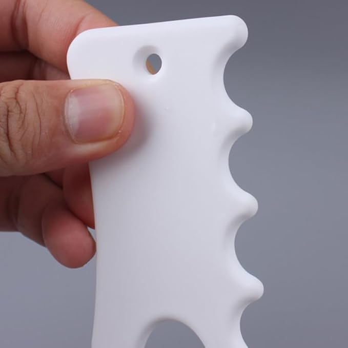 Healifty Gua Sha Board Scraping Massage Tool Ceramic Guasha Facial Board Plates - Image 2
