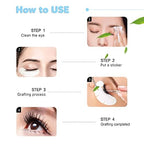 C. ARTIST 100 Pairs V-Shaped 100% Natural Eyelash Extension Under Eye Gel Pads - Image 7