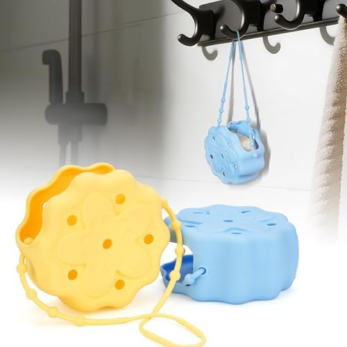 2 Packs Silicone Shower Steamer Tray/Holder, Durable Steamer Hanger, by LUVCOSY