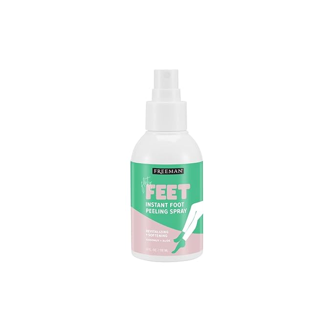 Freeman Flirty Feet Instant Foot Peeling Spray, Exfoliating Foot Mask by Freeman