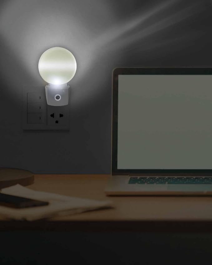 Night Lights Auto Sensor Sage Green Ombre Night Light Solid Color Round Lamp - Image 7