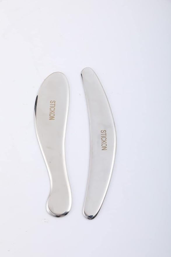 STICKON Stainless Steel Gua Sha 2 in 1 Scraping Massage Tools Scar Tissue Tool - Image 2