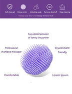 Aroveea Hair Scalp Brush Dandruff Cleaning Brush Shower Scalp Shampoo Brush - Image 2