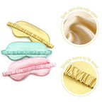 Silk Satin Eye Mask Color Assorted 6-Pack Smooth Sleeping Mask Eye Shade - Image 3