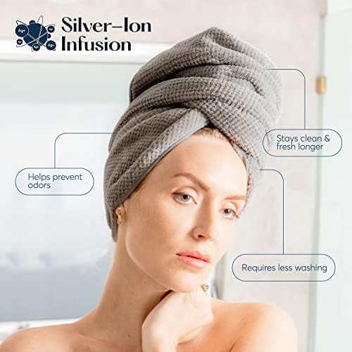 Sutera Silverthread Hair Wrap | Soft, Lightweight, & Quick-Drying | Helps - Image 6