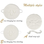 BLACKCROWN 3 Holes Towel Mask Reusable Face Towel Mask Cold Hot Compress Facial - Image 5