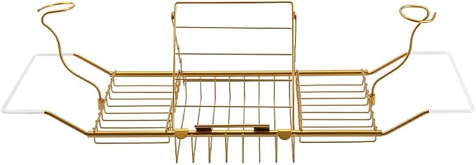 BDL Bathtub Caddy Expandable Bath Tub Tray Table by BDL
