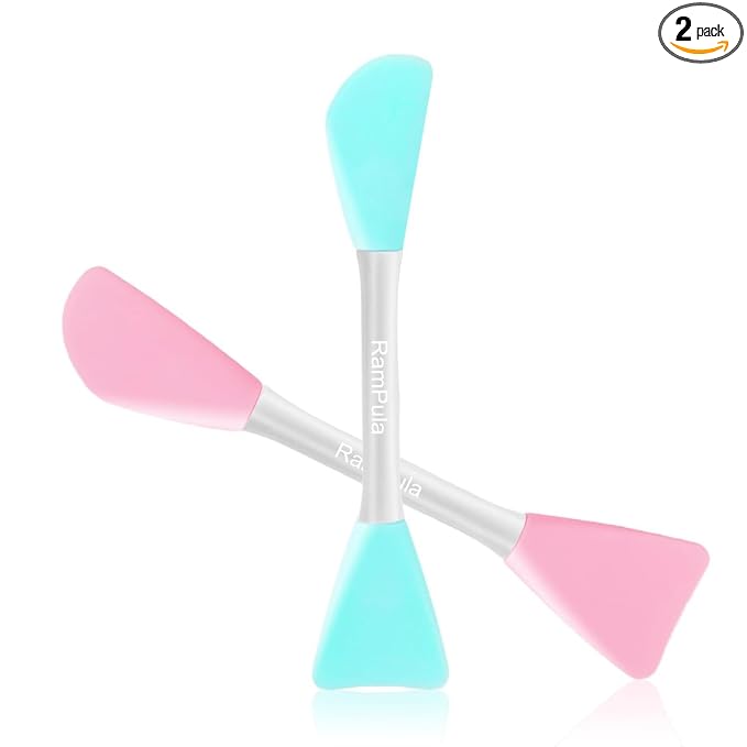 RamPula Silicone Face Mask Brush, Facial Mud Mask Applicator Brush Flexible by RamPula