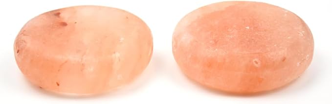 2 Pcs Himalayan Salt Hot Massage Stones Cold Stones Set Warm Rocks Kit - Image 5