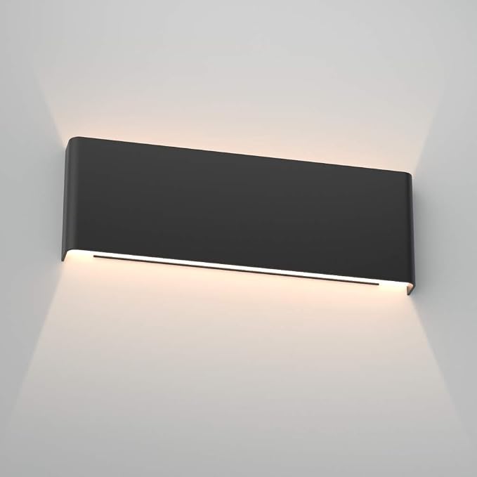 Aipsun 15.8in Matte Black Modern Vanity Light Up and Down LED Vanity Light by Aipsun