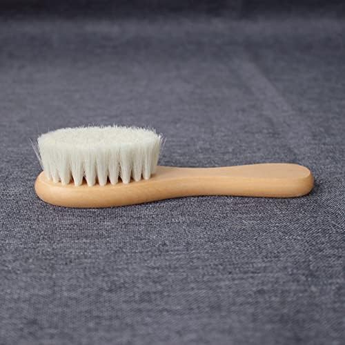 Natural Soft Wool Bristles Dry Facial Cleansing Brush, 2 Pack Wood Handle Face - Image 3