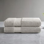 Madison Park Turkish Bath Towel Set 100% Cotton Bath Towel 600GSM Oversized - Image 2
