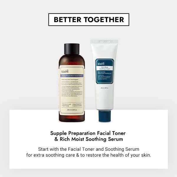 DearKlairs Supple Preparation Facial Toner- Balace pH Level, Deep Moisturizer - Image 3