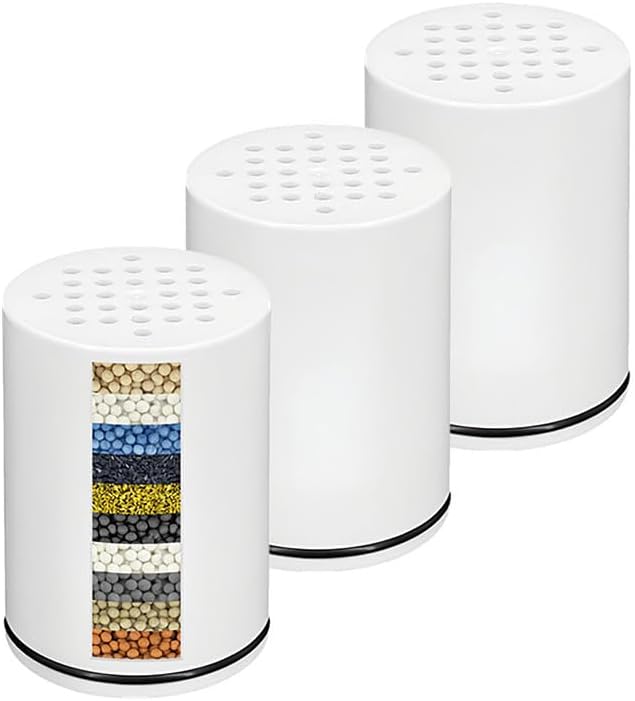 AWO 3 PACK Replacement Shower Filter Cartridge Compatible by AWOReplacementProjectorLamp