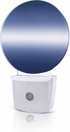 Night Lights Auto Sensor Navy Blue Ombre Night Light Solid Color Round Lamp by Home+L6