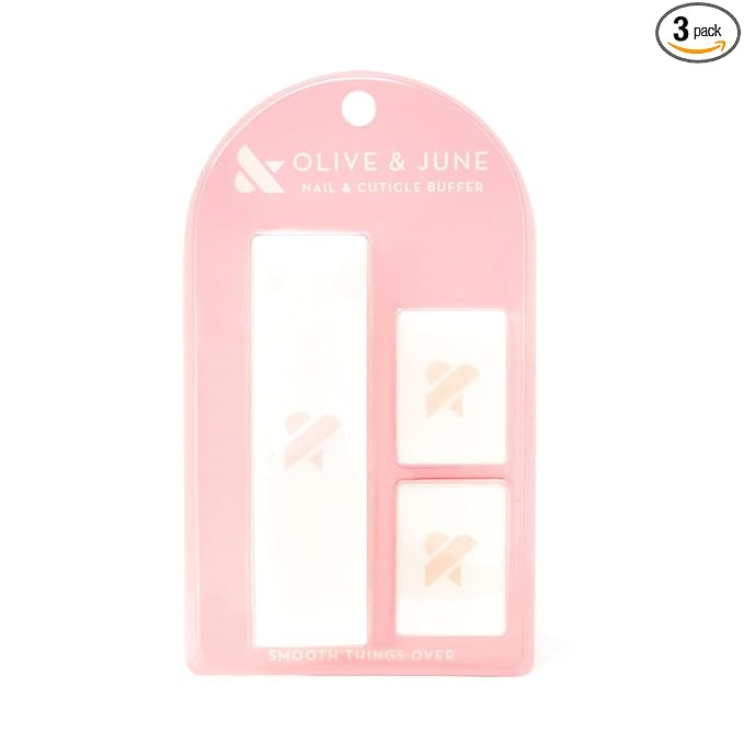 Olive & June Buffer Pack | 1 Full-Size + 2 Mini Nail Buffers by OliveJune