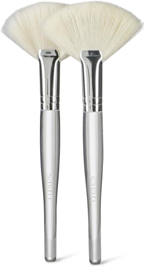 Saian Facial Cleansing Brush Set of 2 by NaturalClinicalSkincare