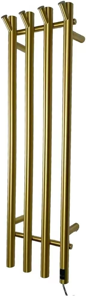 Electric Heated Towel Rack Warmer, Wall Mounted, Stainless Steel, 4 Bar by momokids