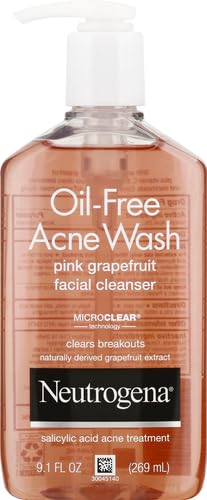 Neutrogena Oil-Free Acne Wash Pink Grapefruit Facial Cleanser - - Image 2