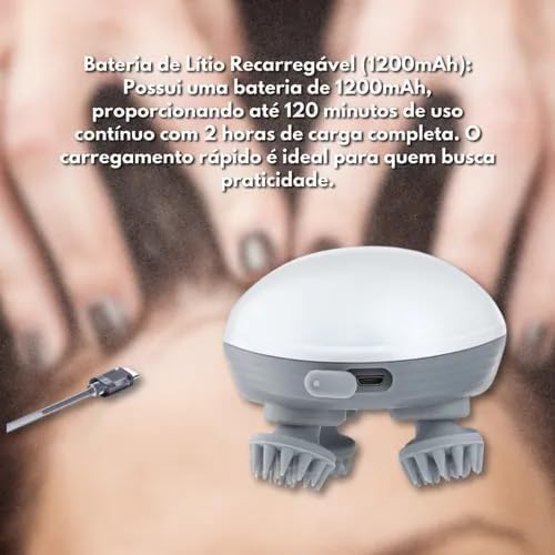 Electric Scalp Massager Rechargeable Cordless Head Massager - Image 6