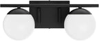 Ralbay Black Mid Century Modern 2-Light Bathroom Vanity Light Fixtures - Image 2