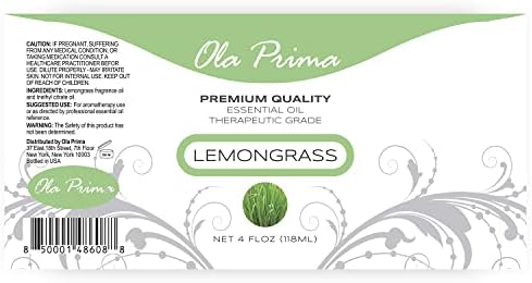 Ola Prima Lemongrass Essential Oil 4 oz Lemon Grass Essential Aromatherapy Oil - Image 5