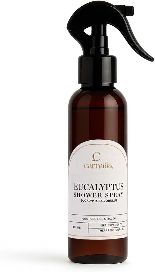 Carnatia Eucalyptus Shower Spray – Aromatherapy Essential Oil Mist by Carnatia