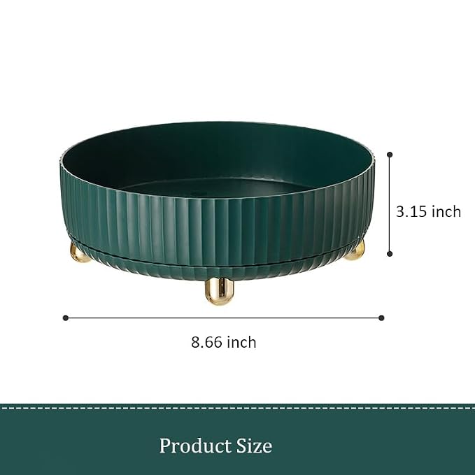 Anyoifax Makeup Perfume Organizer Tray 360 Degree Rotating Lazy Susan Skincare - Image 6