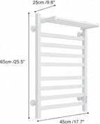 8-Bar Towel Warmer with with Top Warmer Shelf, Electric Towel Rack Set with - Image 4