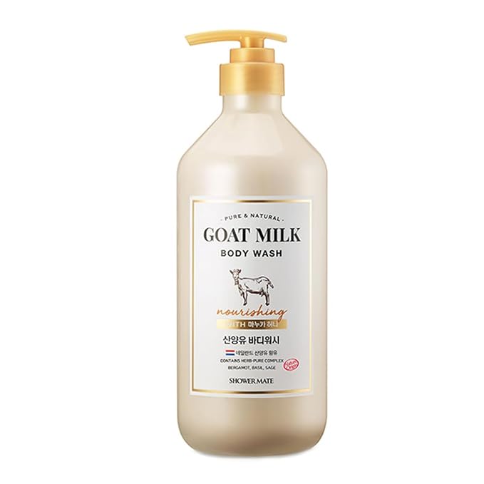 SHOWERMATE Goat Milk Body Wash Manuka Honey 27 fl oz / 800 ml by Kerasys