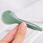 Jade Gua Sha Massage Tools Facial Tool Natural Green Gua Sha Anti Aging Facial - Image 2