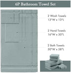 Madison Park Turkish 100% Cotton 600Gsm Luxury Premium Thick Soft Absorbent - Image 7