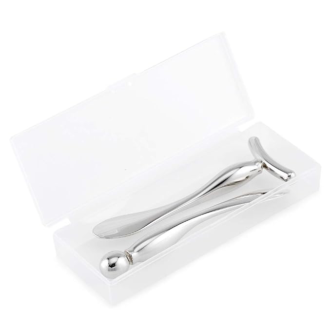 LISAPACK 2PCS Metal Eye Cream Applicator Wand Stick, Massager Tool - Image 5