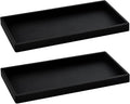 2PCS 11.8” L x 5” W Silicone Soap Dispenser Tray, Bathroom Sink Vanity Trays by BasedFloor
