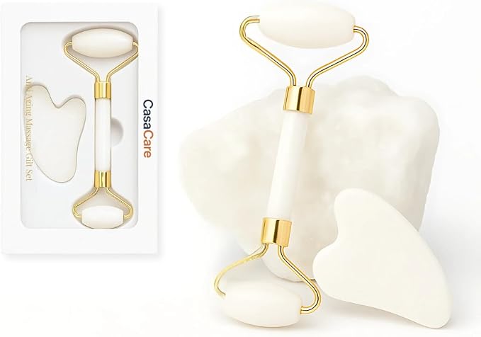 Gua Sha Facial Tool and Jade Roller Set –Anti-Aging Tools by Unknown