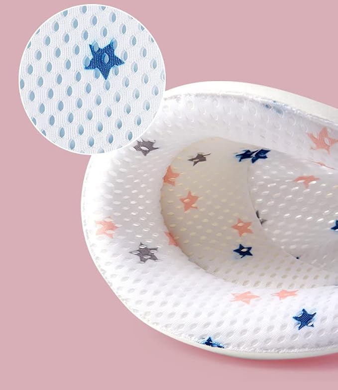 Breathable Mesh Newborn Baby Bath Mat Floating Foam Baby Tub Pillow Adjustable - Image 6