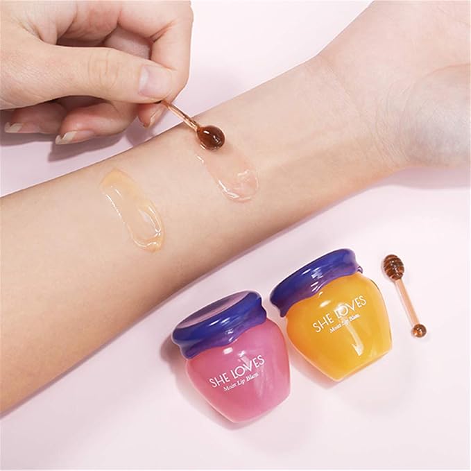 2PCS Lip Mask Overnight, Honey&Sakura Day and Night Repair Sleeping Lip Balm - Image 8