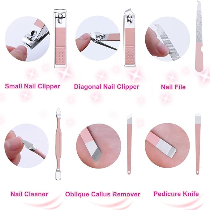 Manicure Set, Professional Nail Clippers Kit, Pedicure Care Tools, Professional - Image 2