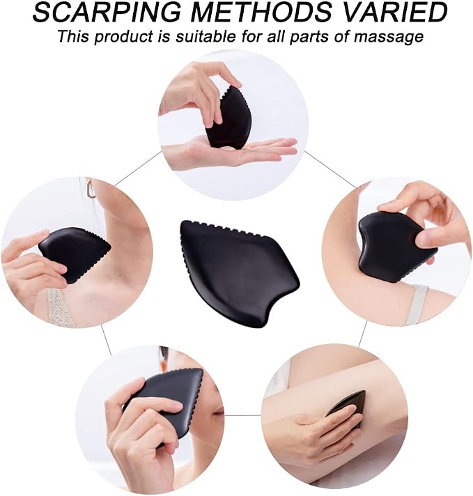Gua Sha Facial Massage Tools, BianStone Traditional Face & Body Massage Tool - Image 3