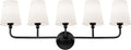 Bathroom Light Fixtures, 5 Light Matte Black Vanity Lights by Metwet
