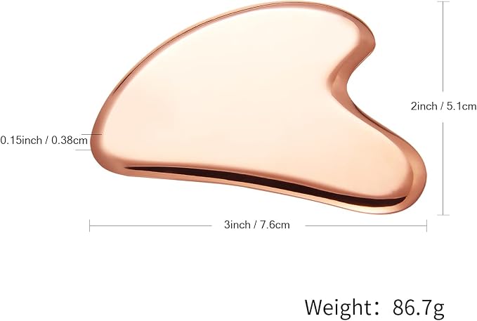 MagEnergy Gua Sha Tool Pure Copper Scraping Facial Massager Guasha Board - Image 3