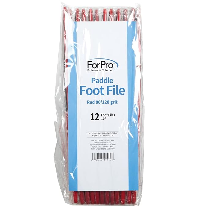 ForPro Professional Collection Pedicure Paddle Foot File, Double-Sided Foot File - Image 3