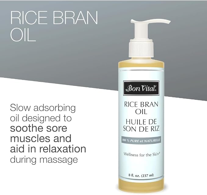 Bon Vital' Rice Bran Oil, 100% Pure and Cold Pressed Carrier Oils - Image 3