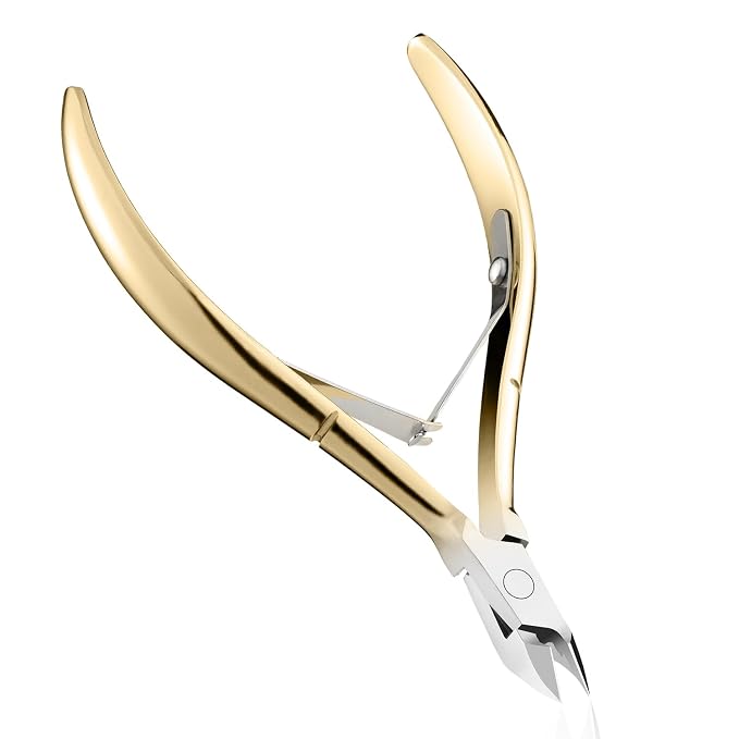 GAOY Professional Cuticle Nippers, Stainless Steel Cuticle Trimmer Nail Clippers by GAOYGelPolish