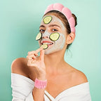 Luckybear Spa Headband for Washing Face, Velvet Makeup Headband, Bubble - Image 6